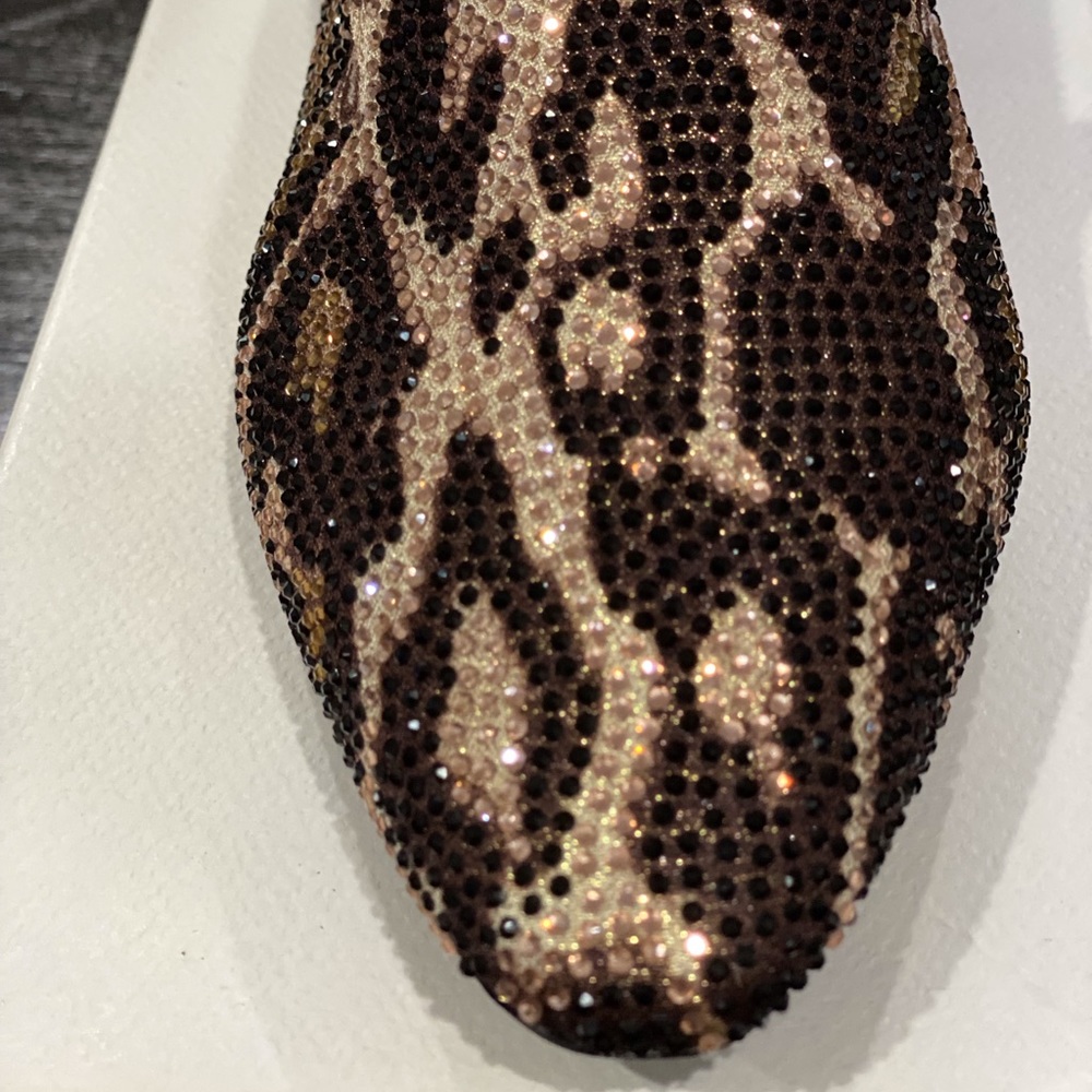 Never worn Rhinestone Loafers Size 8.5